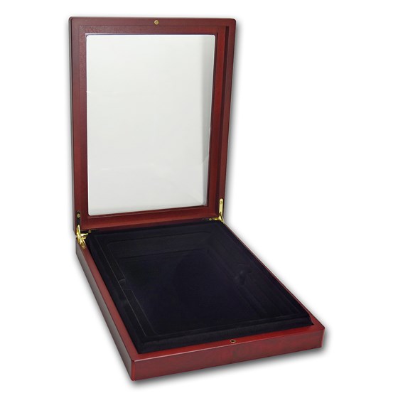Wooden Box Glass-Top Presentation Box - XLarge Slab (PCGS) Wooden Box Glass-Top Presentation Box - XLarge Slab (PCGS)